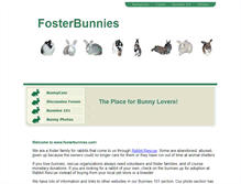 Tablet Screenshot of fosterbunnies.com